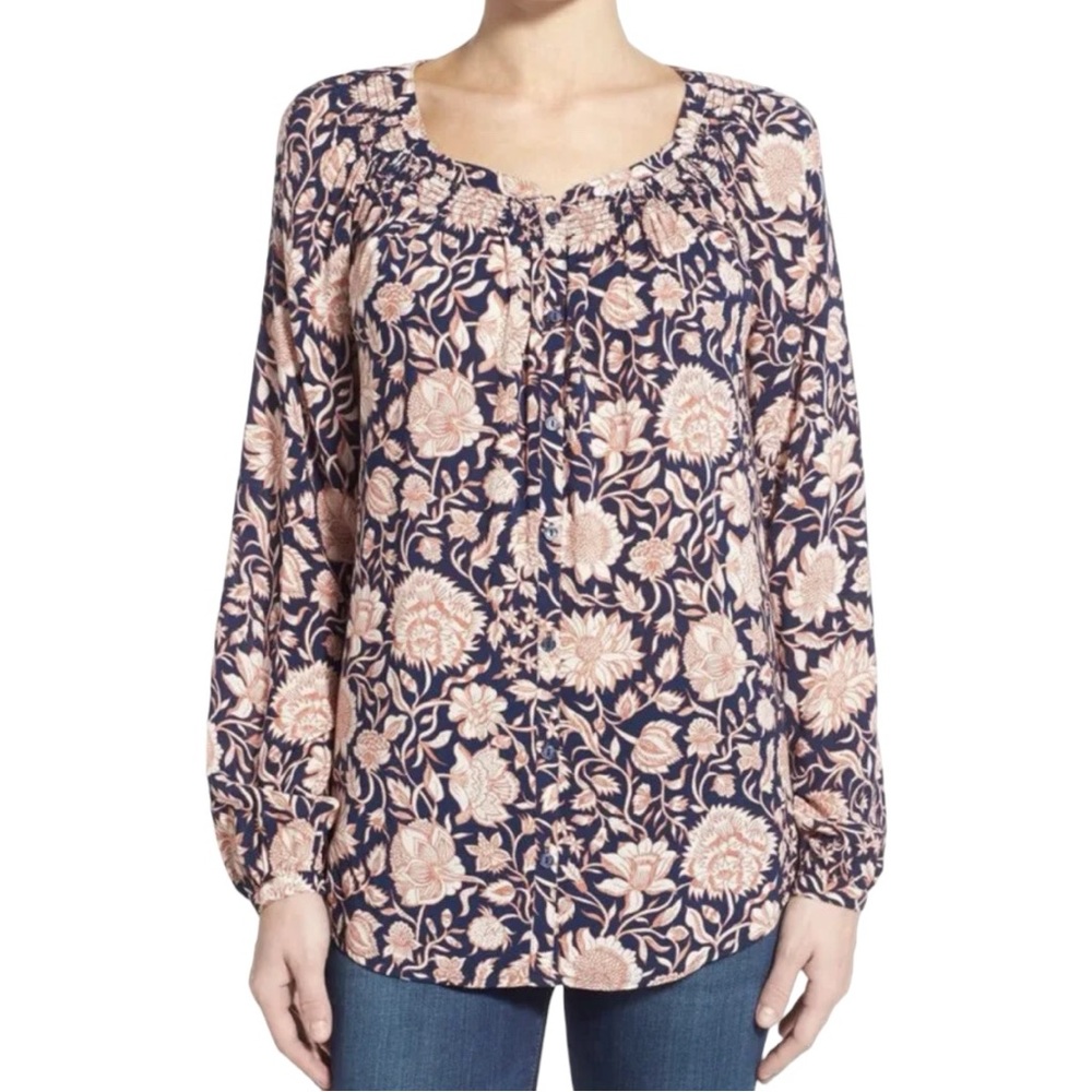 Lucky Brand Boho Floral Shirt Size 3X